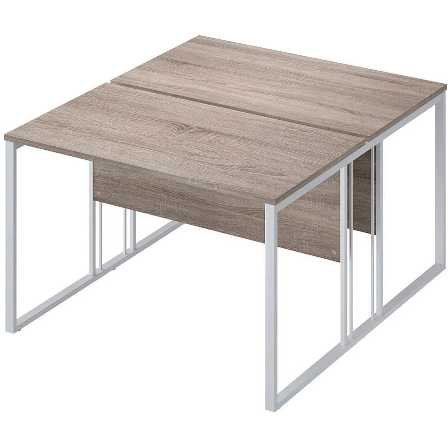 Рабочая станция Комус Мебель К-Loft 1180х1370 дуб сонома темный/белый