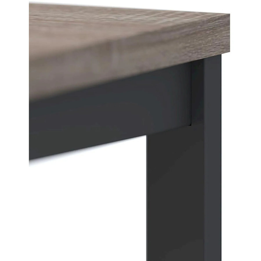 Рабочая станция Комус Мебель К-Loft 1180х1370 дуб сонома темный/черный