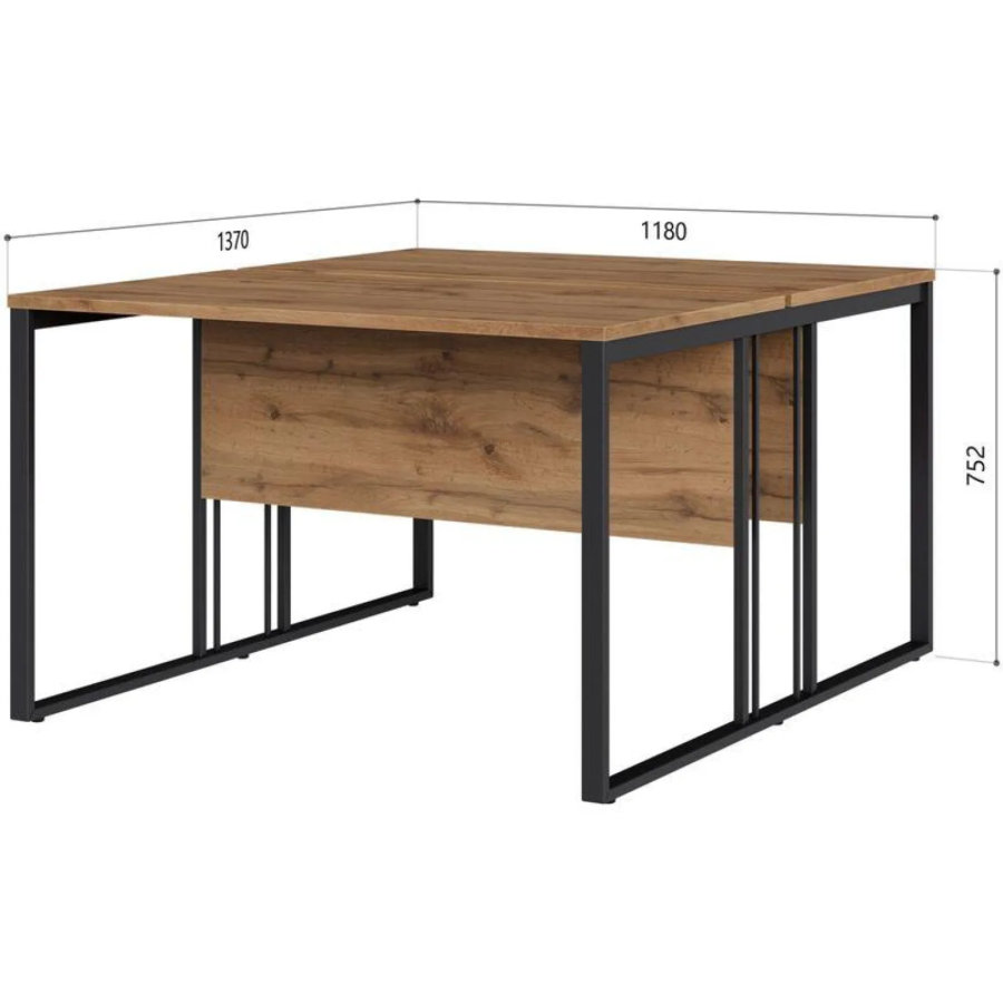 Рабочая станция К-Loft 1180х1370х752 дуб натуральный