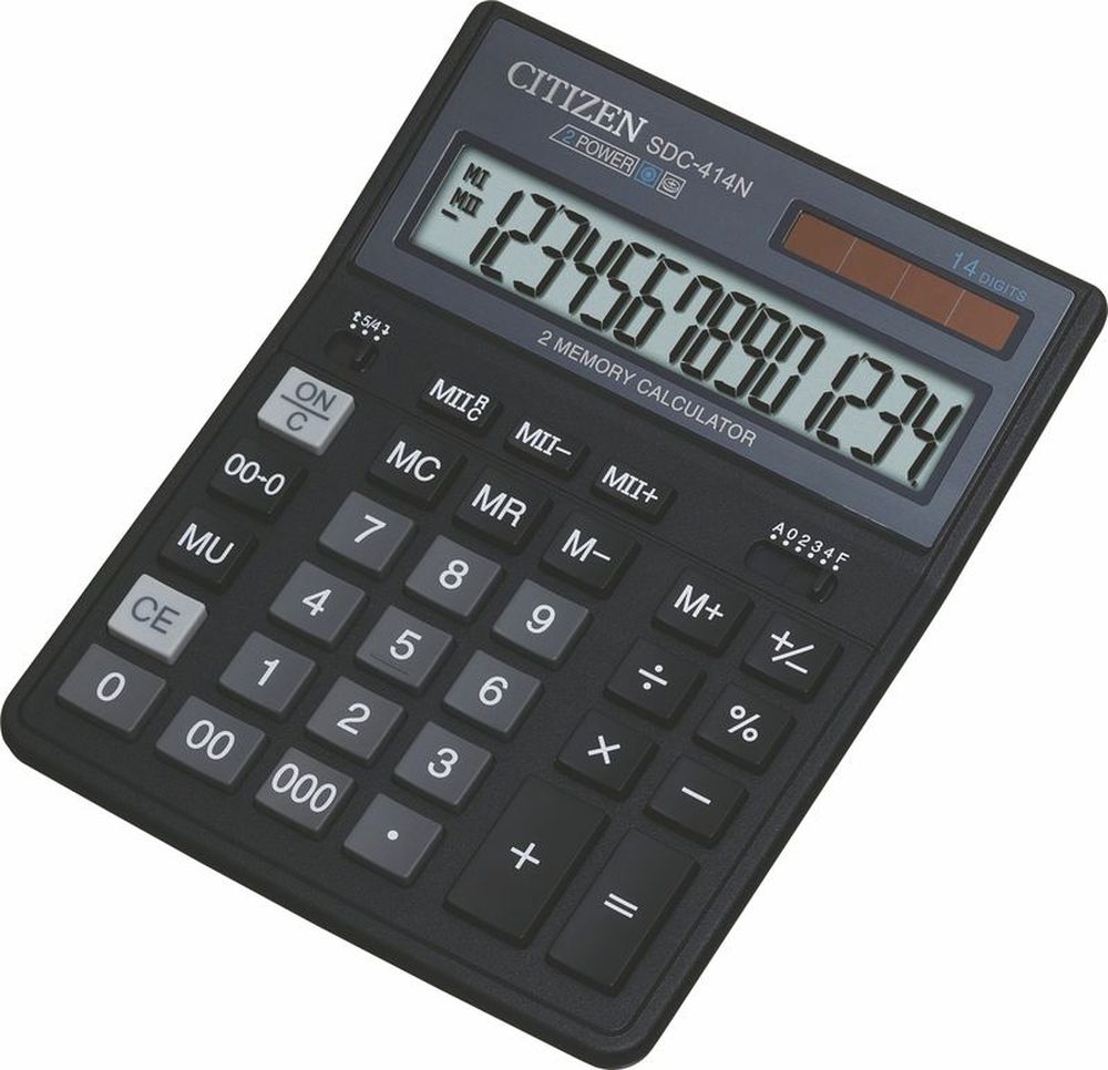 Калькулятор настольный Citizen SDC-414N, 14-разрядный