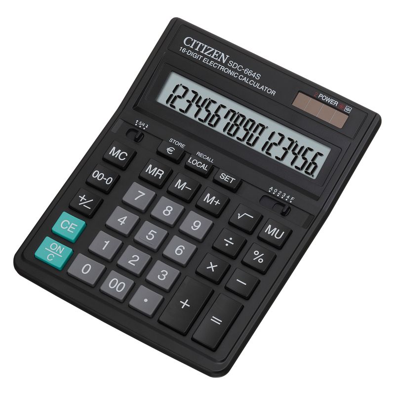 Калькулятор настольный Citizen SDC-664S, 16-разрядный