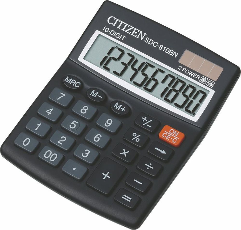 Калькулятор настольный Citizen SDC-810BN, 10-разрядный