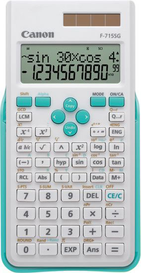 Калькулятор научный Canon F-715SG, 250 функций, бело-розовый