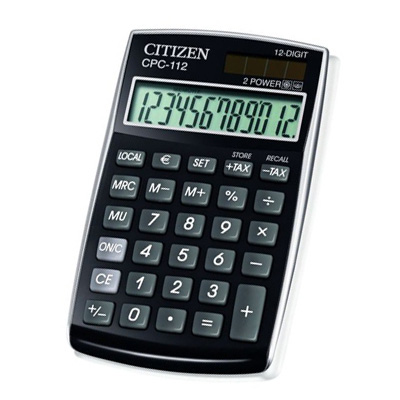 Калькулятор карманный 12 разрядный CITIZEN CPC 112 BP
