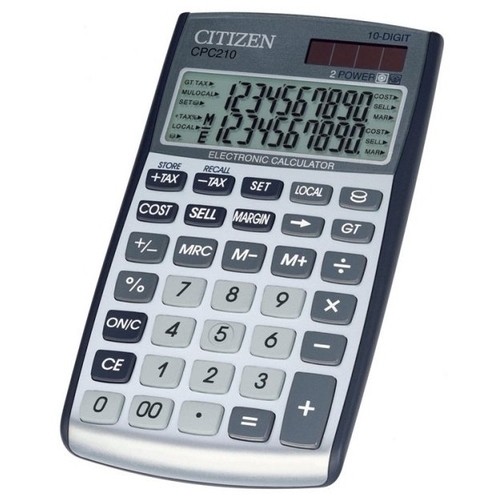 Калькулятор карманный 10 разрядный CITIZEN CPC 210 GL
