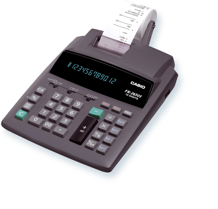 Калькулятор с печатью CASIO FR 2650T