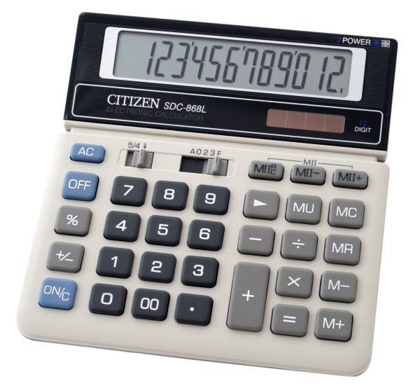 Калькулятор настольный 12 разрядный CITIZEN SDC 868L