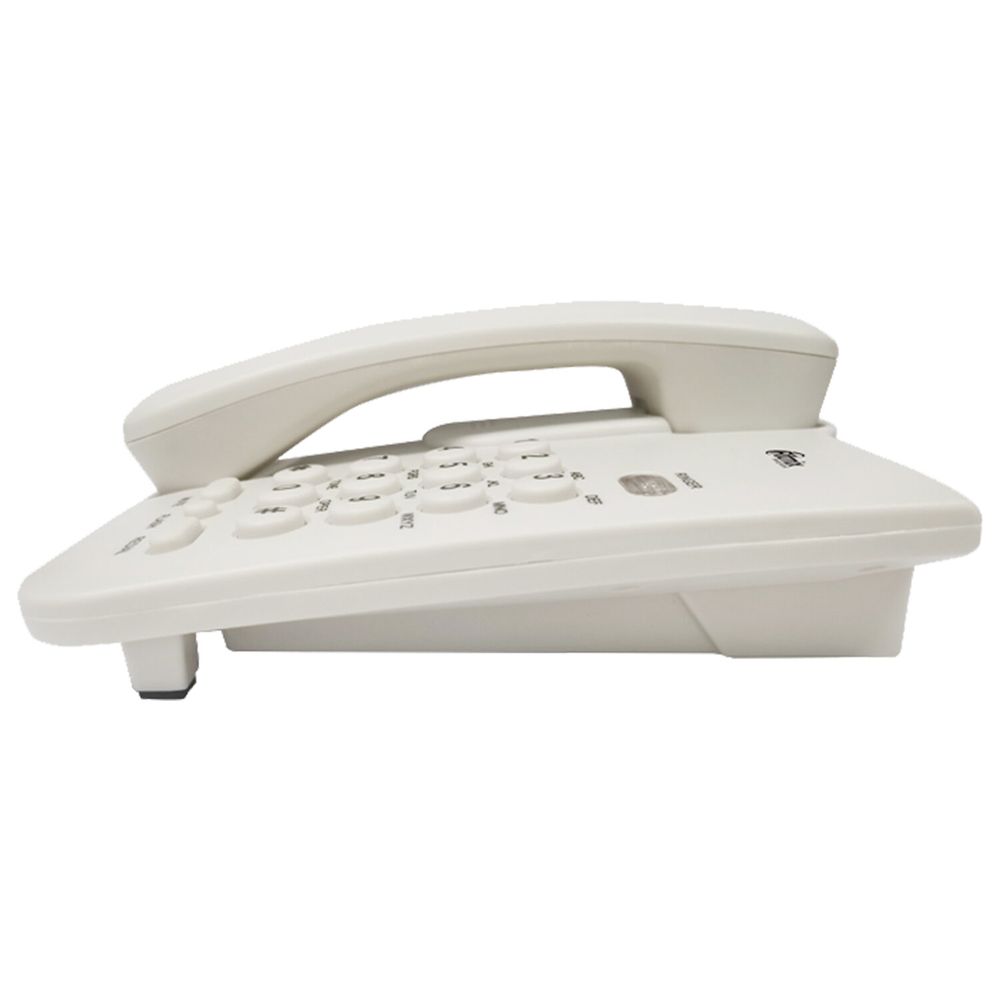 Телефон RITMIX RT-311 white, световая индикация звонка, тональный/импульсный режим, повтор, белый