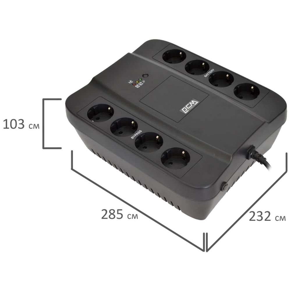 Источник бесперебойного питания POWERCOM Spider SPD-850N, 850 VA (510W), 8 евророзеток