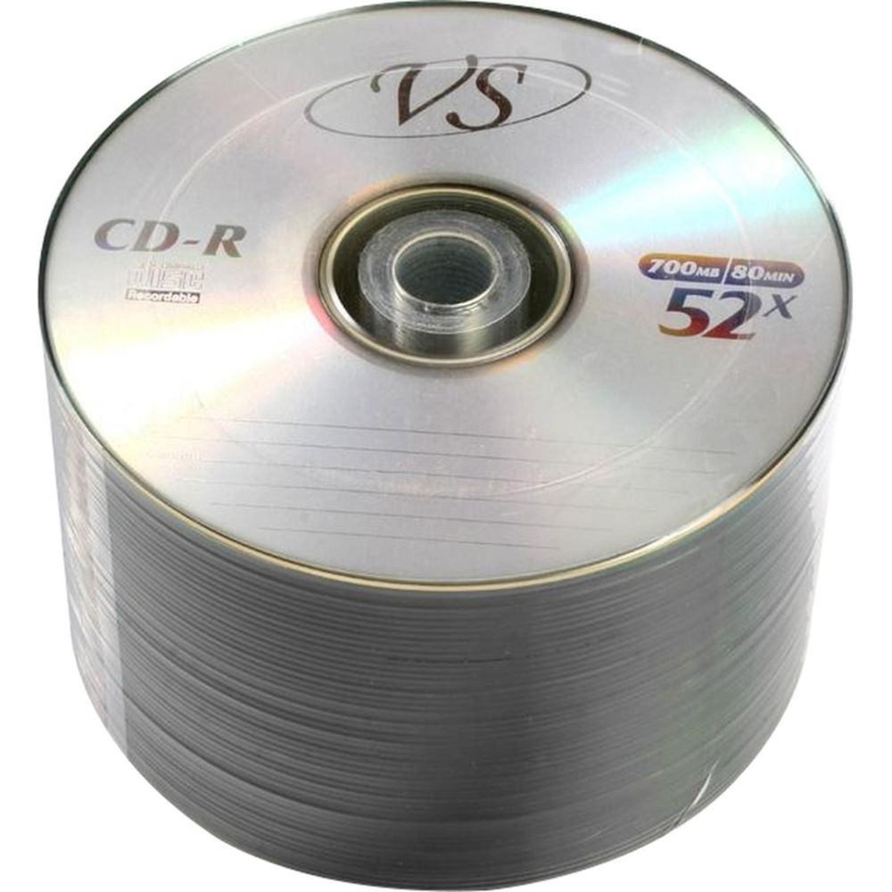 Диск CD-R VS 700Mb, 52x, bulk/50шт, записываемый