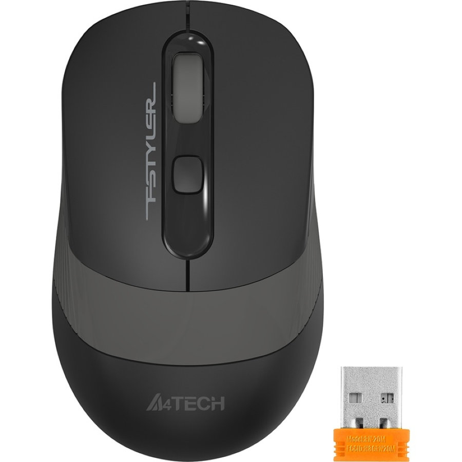 Мышь беспроводная A4Tech Fstyler FG10S черно-серая (FG10S GREY) 