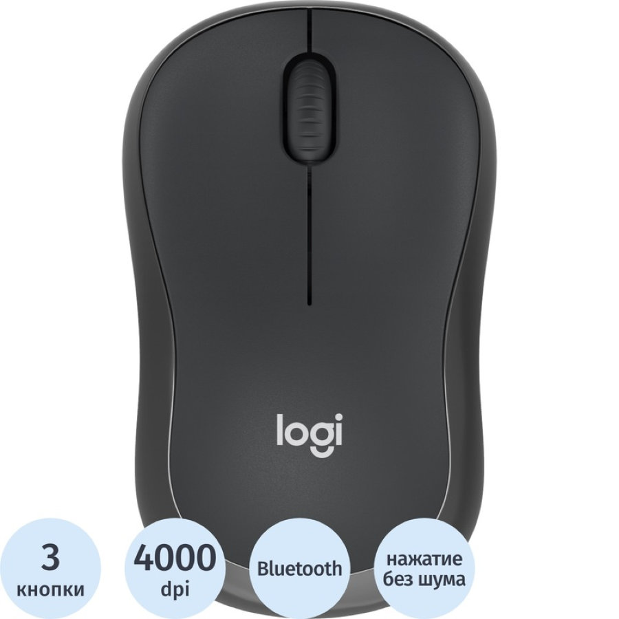 Мышь беспроводная Logitech M240 черная (910-007119) 