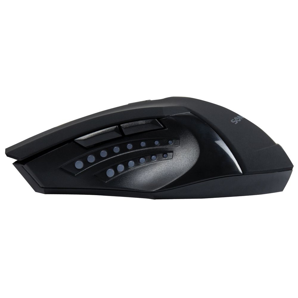 Мышь проводная SONNEN I3, пластик, 6 кнопок, 800-3200 dpi, LED-подсветка, черная
