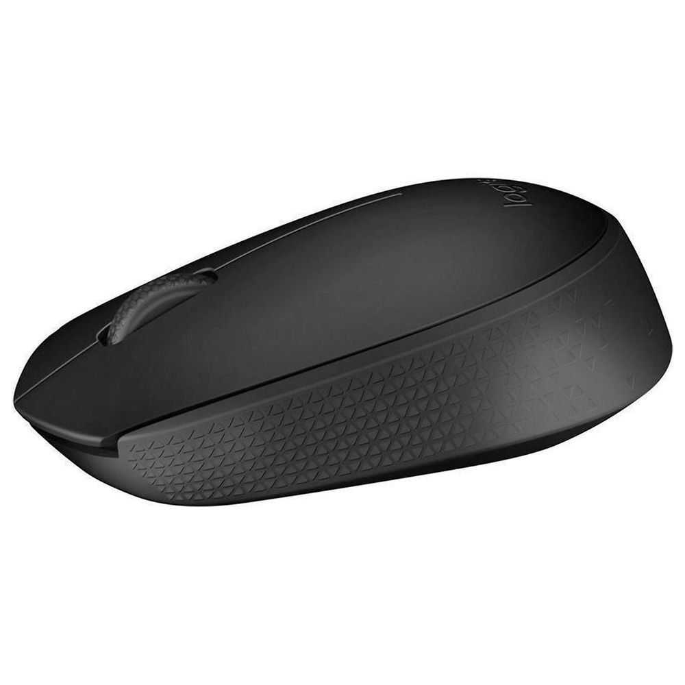 Мышь беспроводная LOGITECH B170, 2 кнопки + 1 колесо-кнопка, оптическая, черная