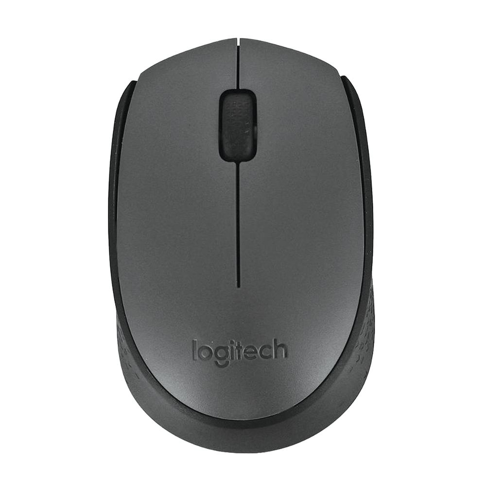 Мышь беспроводная LOGITECH M170, 2 кнопки + 1 колесо-кнопка, оптическая, черная