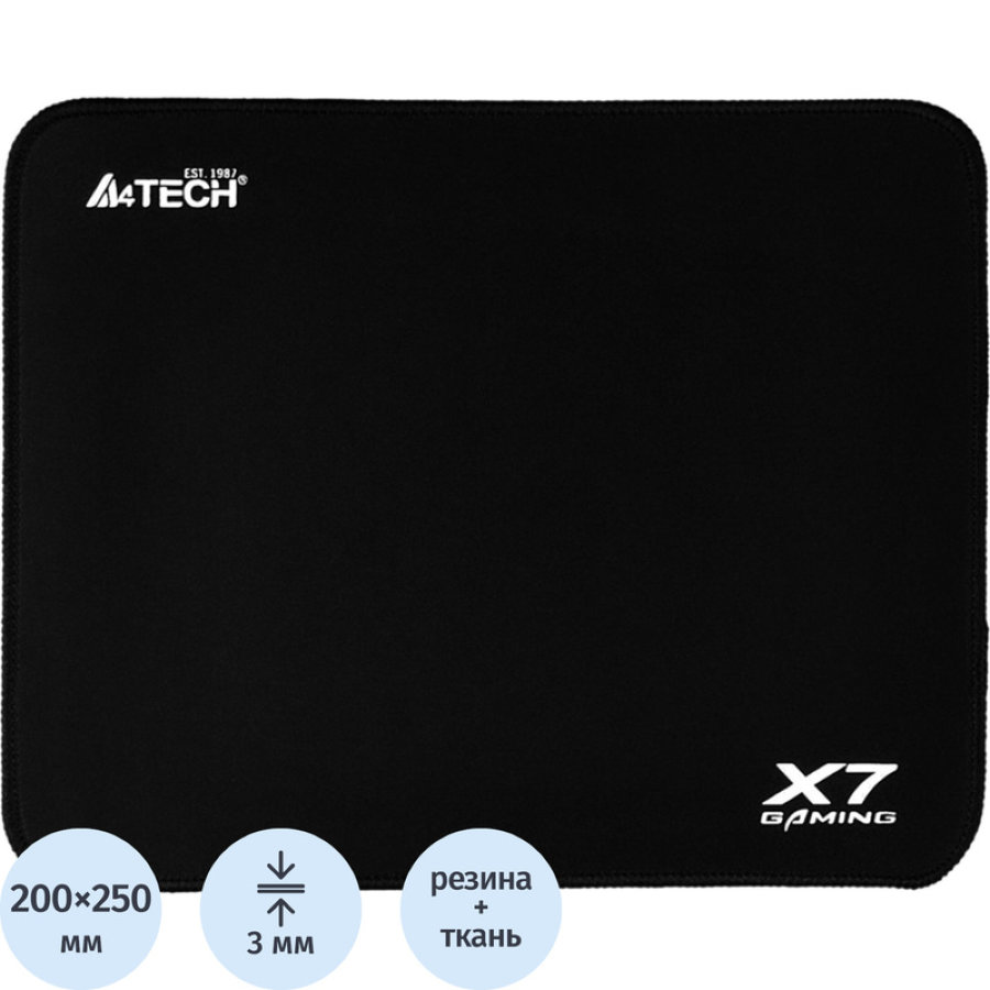 Коврик для мыши A4Tech X7 Pad X7-200MP черный 250x200x3мм 