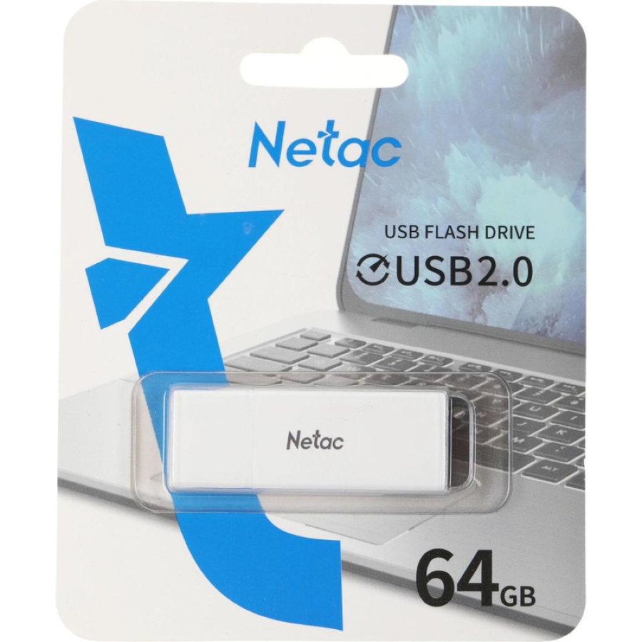Флешка USB 2.0 64 ГБ Netac U185 (NT03U185N-064G-20WH)
