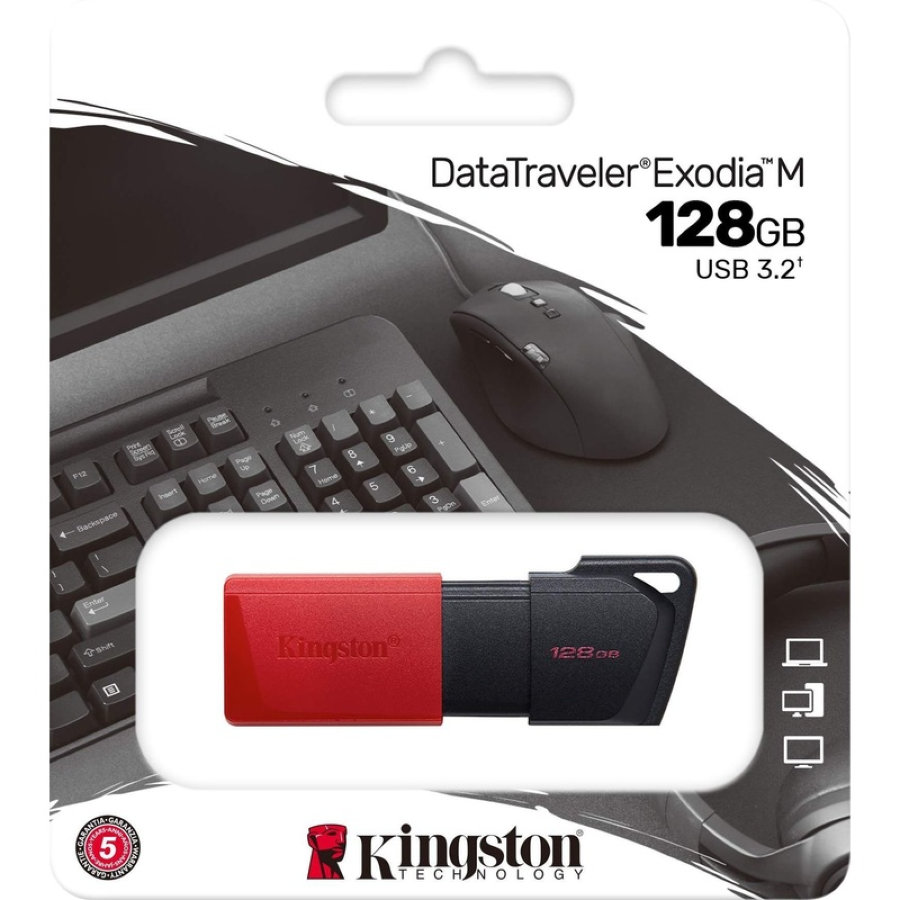 Флешка USB 3.0 128 ГБ Kingston Datatraveler Exodia M (DTXM/128GB)