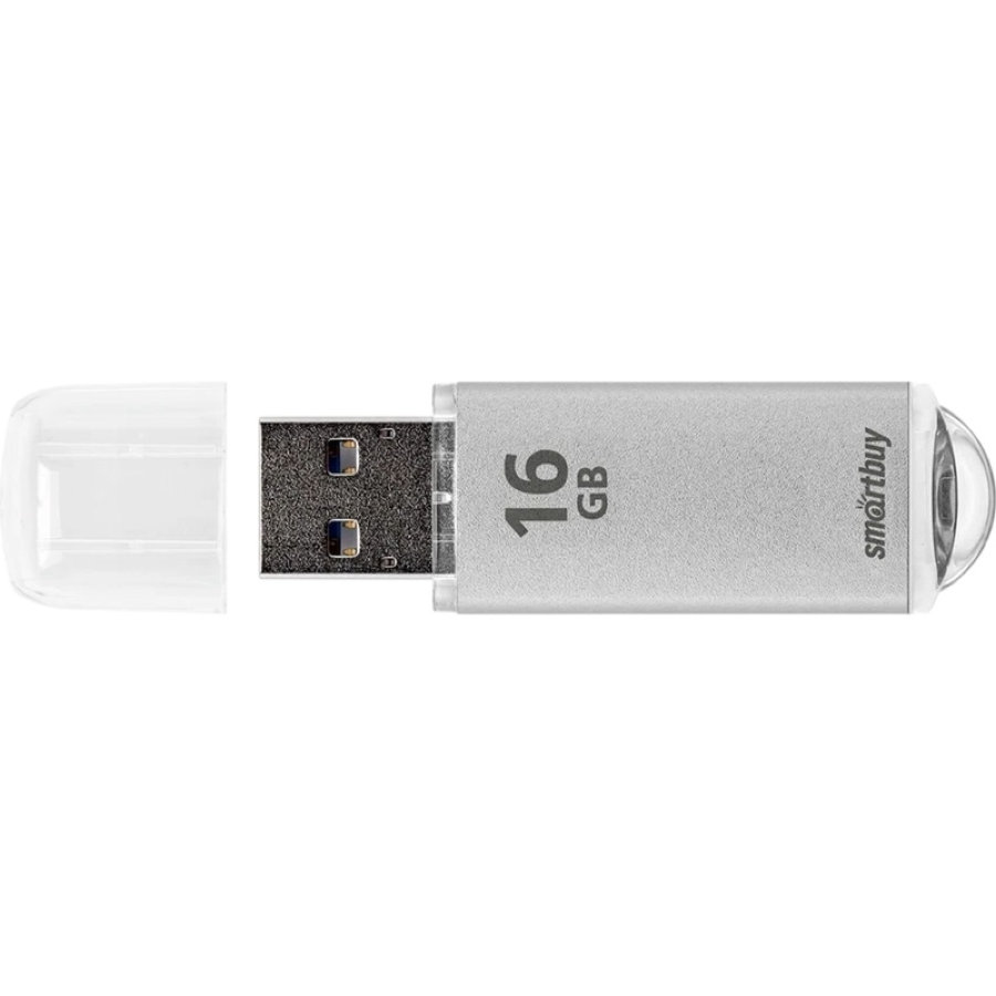 Флеш-память SmartBuy V-Cut 16 Gb USB 2.0 серебристая