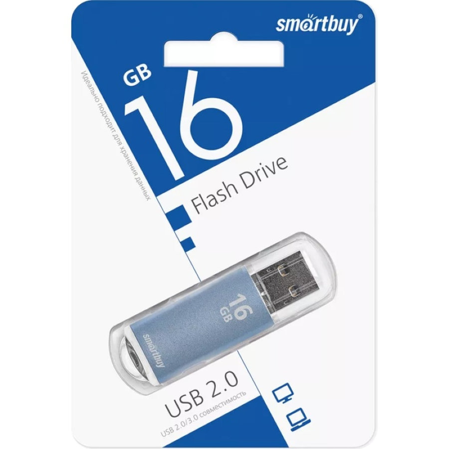 Флэш-память Smartbuy 16GB V-Cut Blue (SB16GBVC-B)