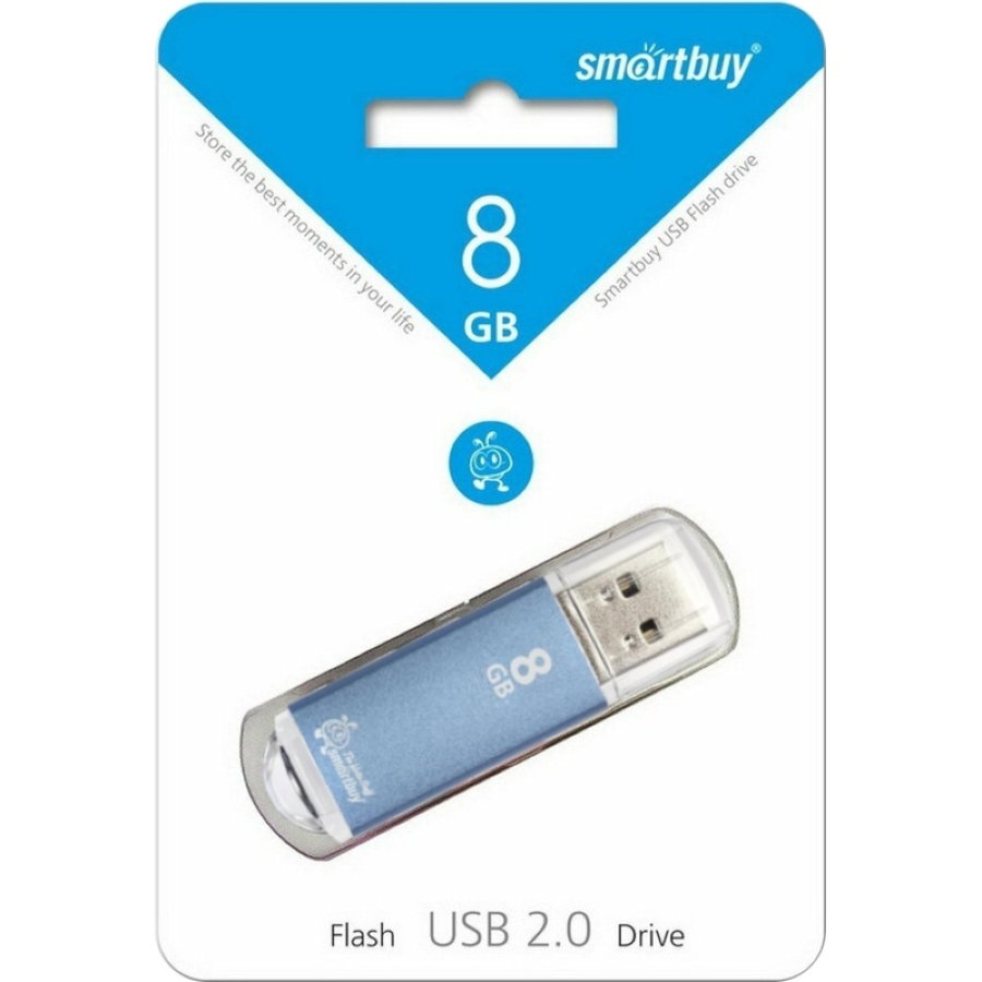 Флэш-память Smartbuy 8GB V-Cut Blue