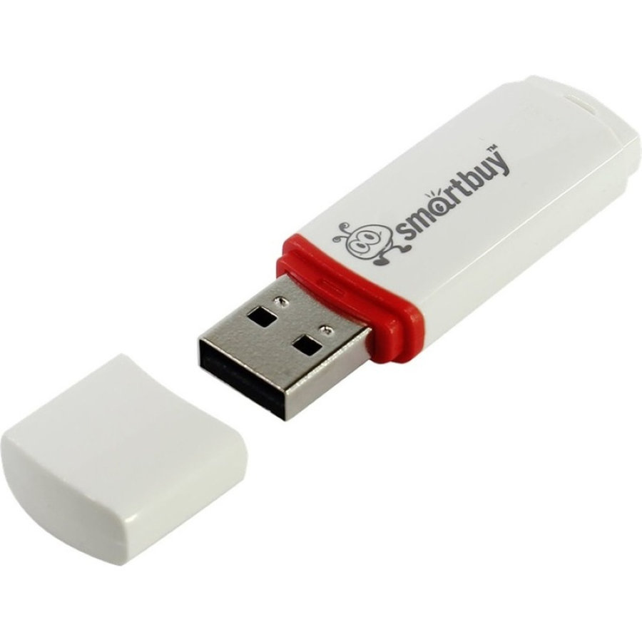 Флэш-память Smartbuy Crown 16 Gb USB 2.0 белая