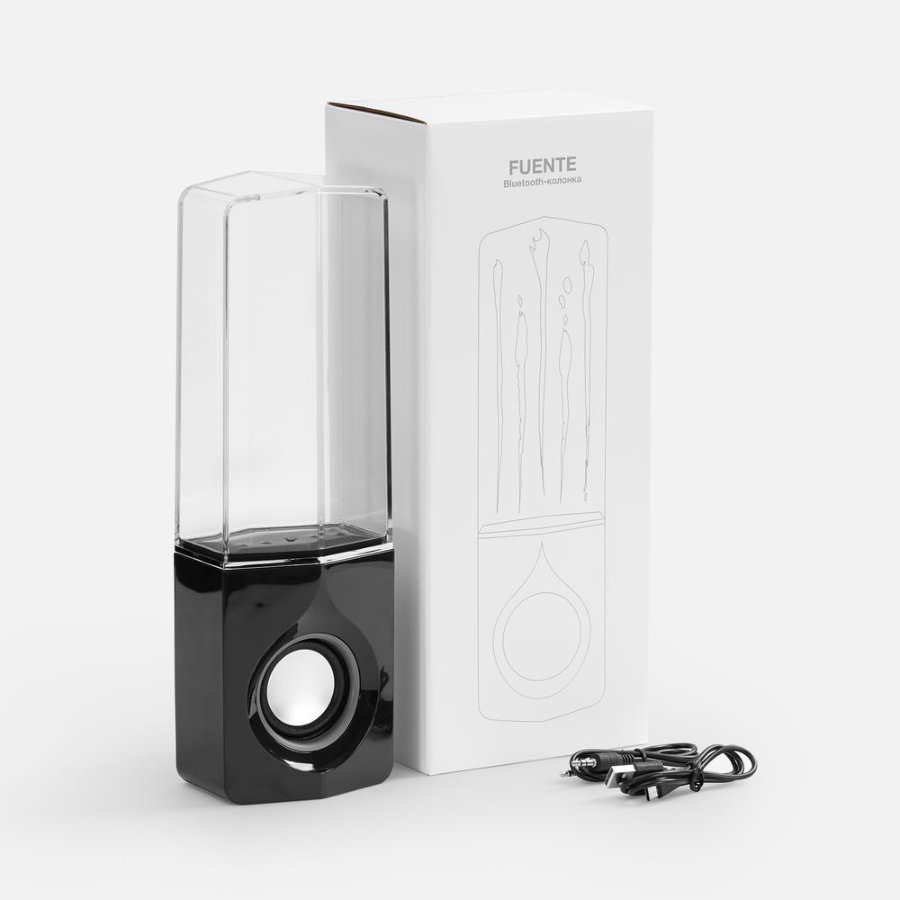 Bluetooth-колонка с поющим фонтаном Fuente черная