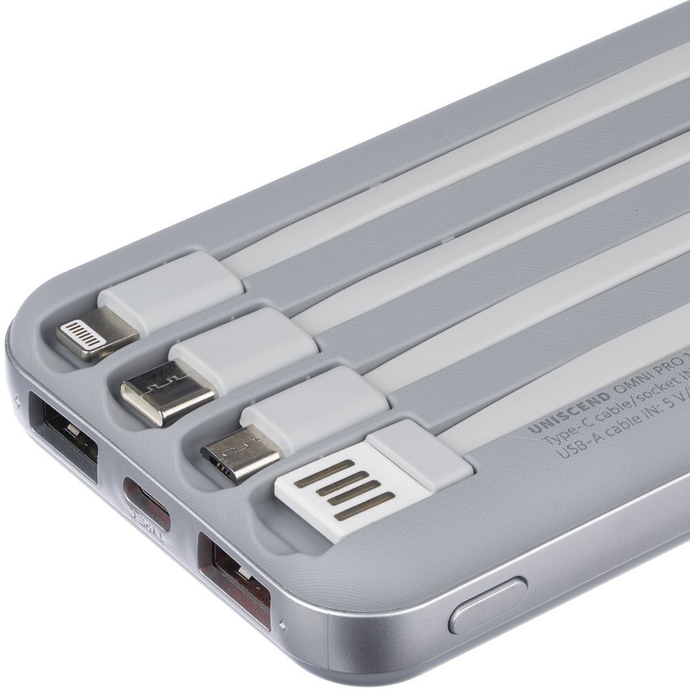 Внешний аккумулятор Omni Pro 10000 мАч серый