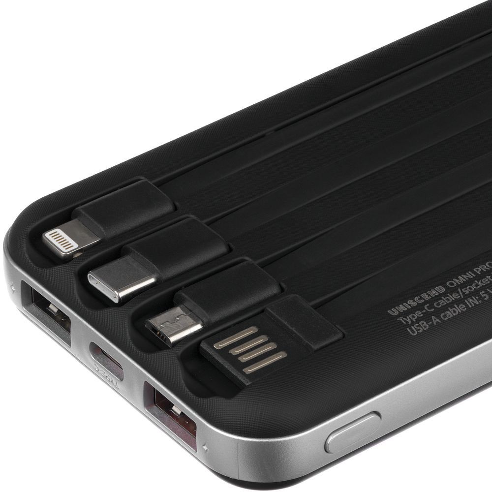 Внешний аккумулятор Omni Pro 10000 мАч черный