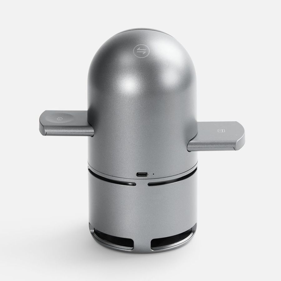 Bluetooth-колонка с беспроводной зарядкой Droid серая