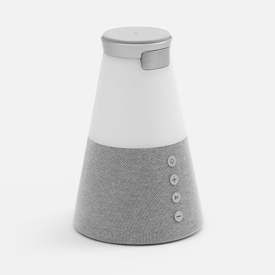 Bluetooth-колонка с беспроводной зарядкой и подсветкой Cone Sonance серая