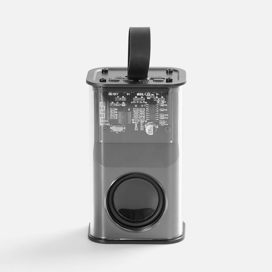 Bluetooth-колонка с подсветкой Groove серая