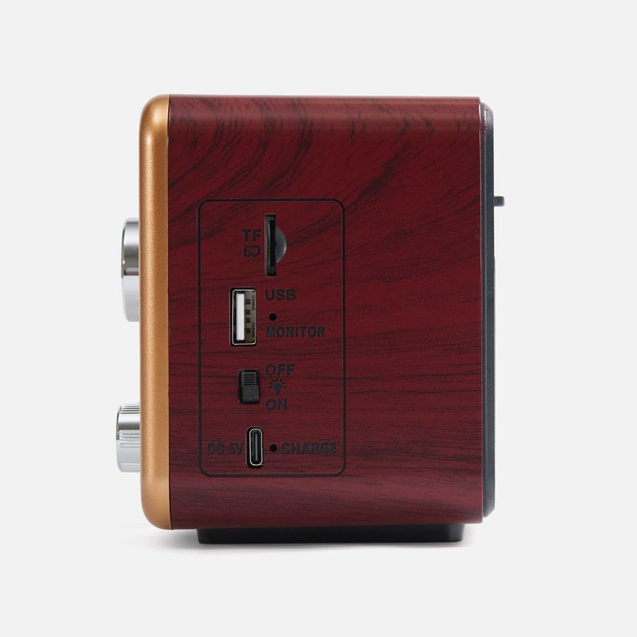 Bluetooth-колонка с радио Listenberg коричневая