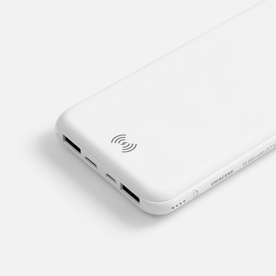 Аккумулятор с беспроводной зарядкой All Day Wireless 10000 мАч белый