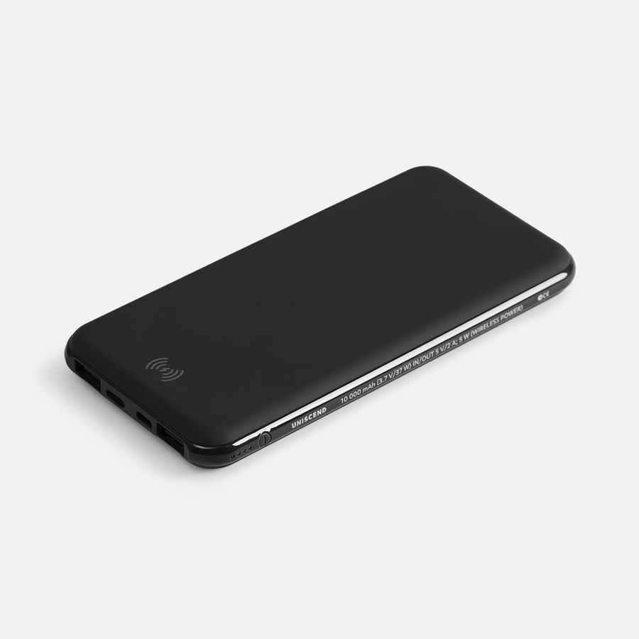 Аккумулятор с беспроводной зарядкой All Day Wireless 10000 мАч черный