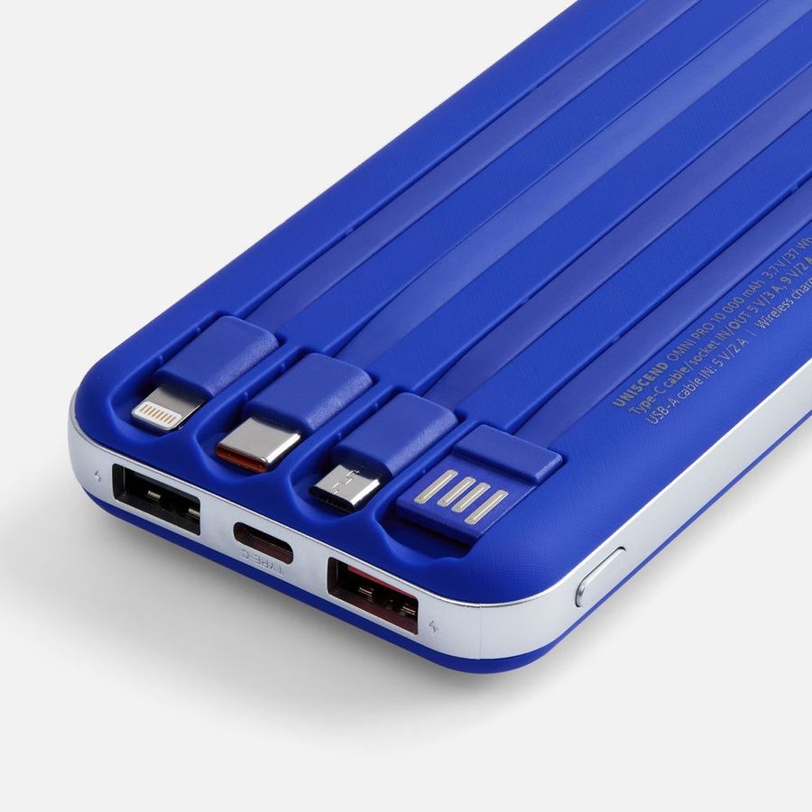 Внешний аккумулятор Omni Pro 10000 мАч синий