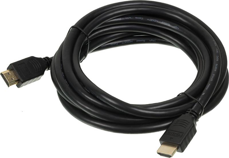Кабель аудио-видео Buro HDMI (m)/HDMI (m) 3м. Позолоченные контакты черный (BHP HDMI 2.0)