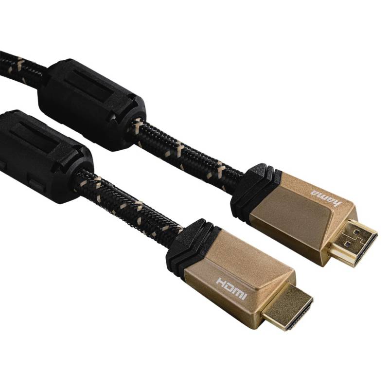 Кабель аудио-видео Hama HDMI (m)/HDMI (m) 3м. феррит.кольца Позолоченные контакты черный (00122211)