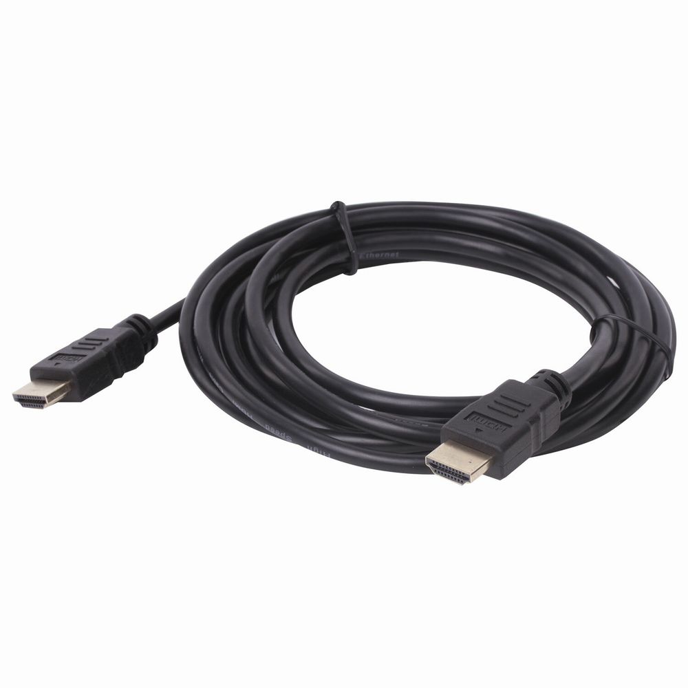 Кабель HDMI AM-AM, 3 м, SONNEN, ver1.4, FullHD, 4К, для ноутбука, компьютера, ТВ-приставки, монитора, телевизора, проектора, черный