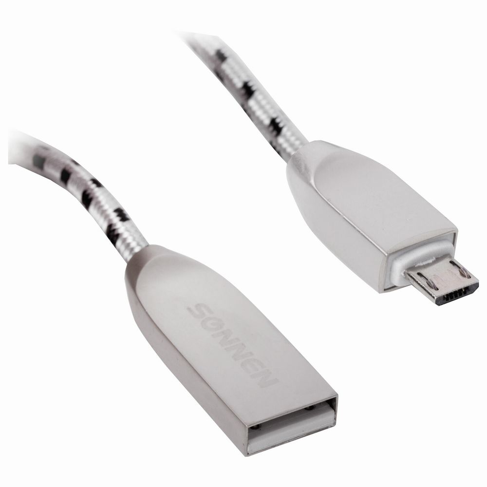 Кабель USB 2.0-micro USB, 1 м, SONNEN Premium, медь, передача данных и быстрая зарядка