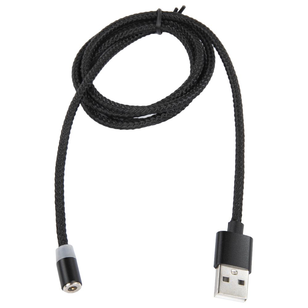 Кабель магнитный для зарядки 3 в 1 USB 2.0-Micro USB/Type-C/Ligtning, 1 м, SONNEN, черный