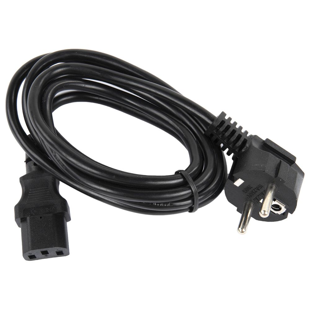 Кабель питания для компьютеров, электроприборов и бытовой техники SONNEN, длина 1,8 м, черный