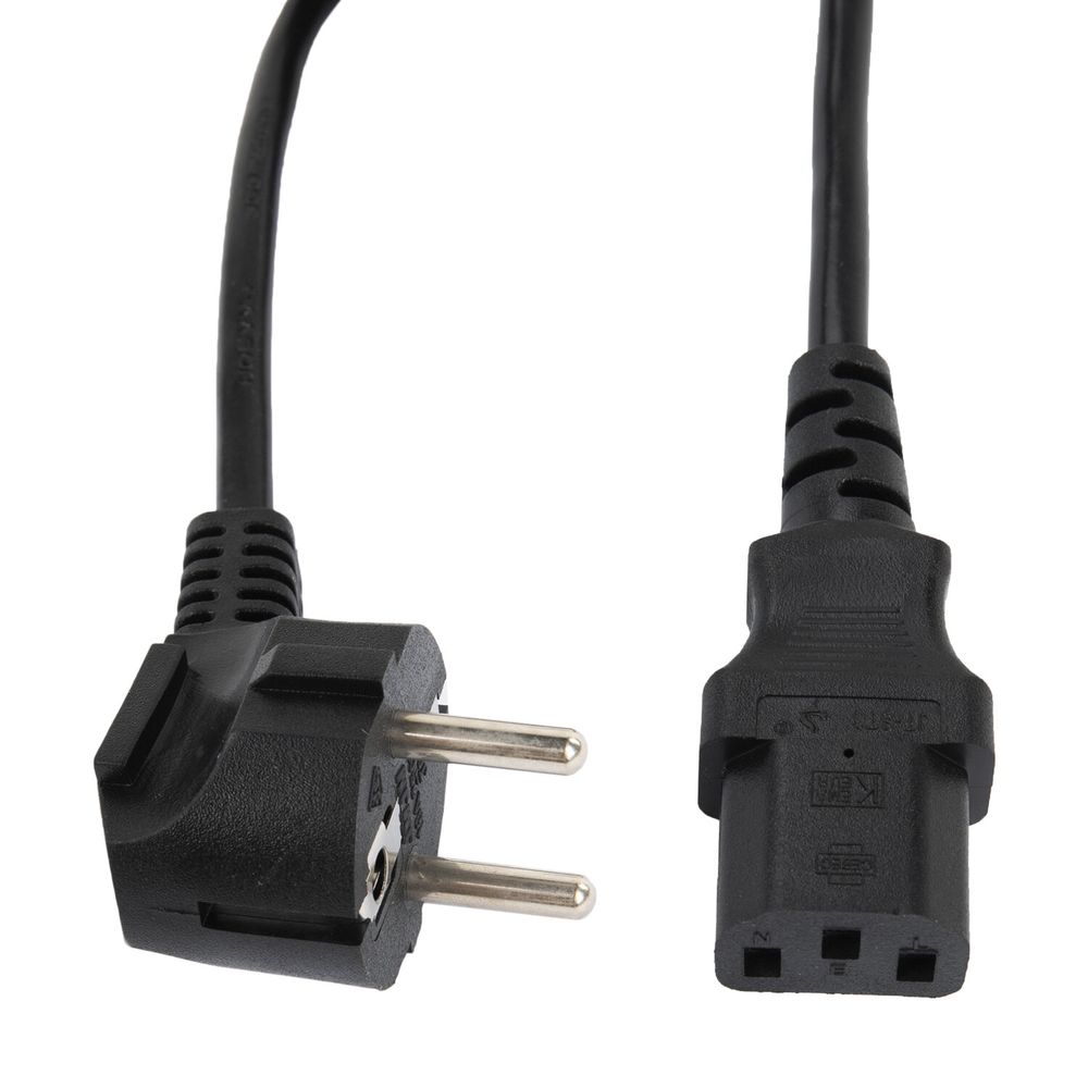 Кабель питания для компьютеров, электроприборов и бытовой техники SONNEN, длина 1,8 м, черный