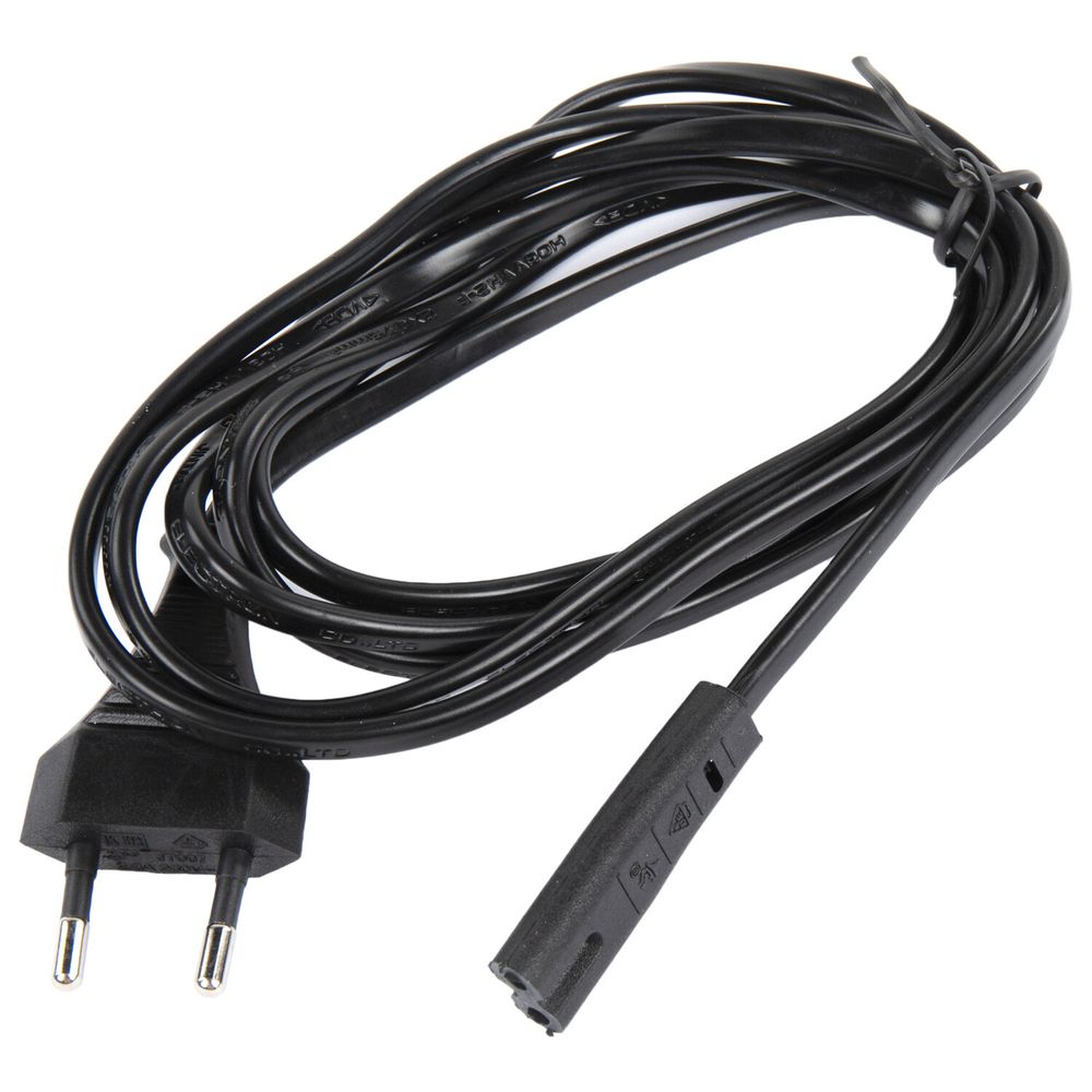 Кабель питания УНИВЕРСАЛЬНЫЙ для аудио и видеотехники C7 (2 pin), SONNEN, 1,8 м, черный