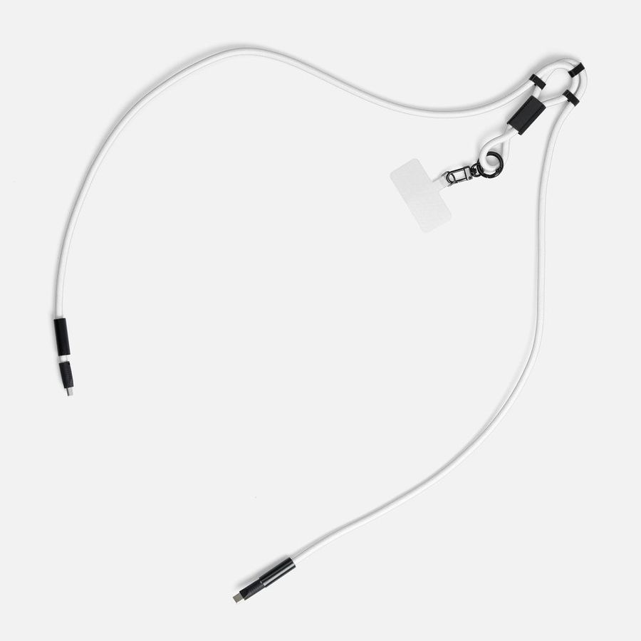 Кабель-ланьярд energyFlex Power Delivery 60 Вт белый