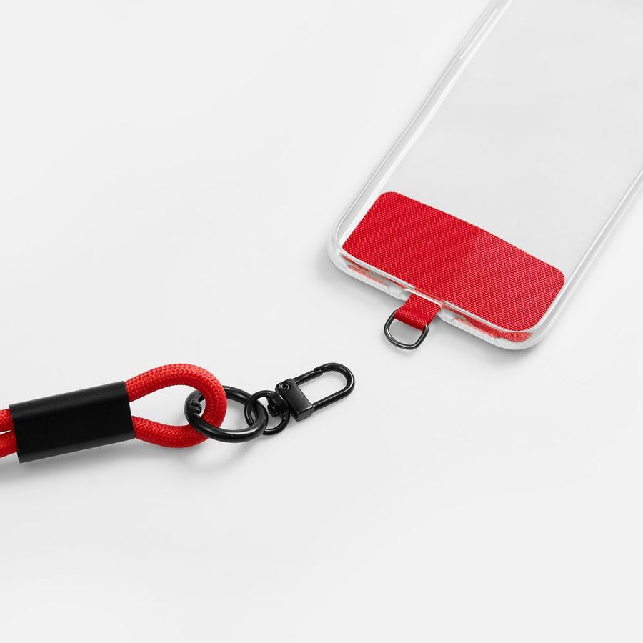 Кабель-ланьярд energyFlex Power Delivery 60 Вт красный