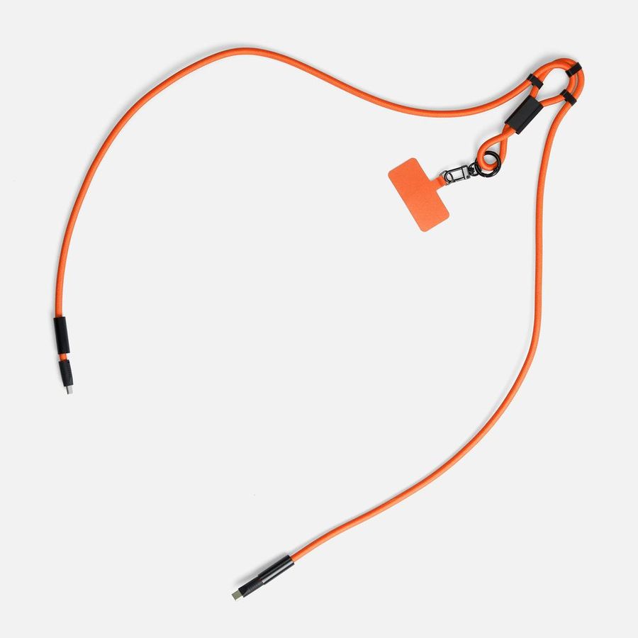 Кабель-ланьярд energyFlex Power Delivery 60 Вт оранжевый