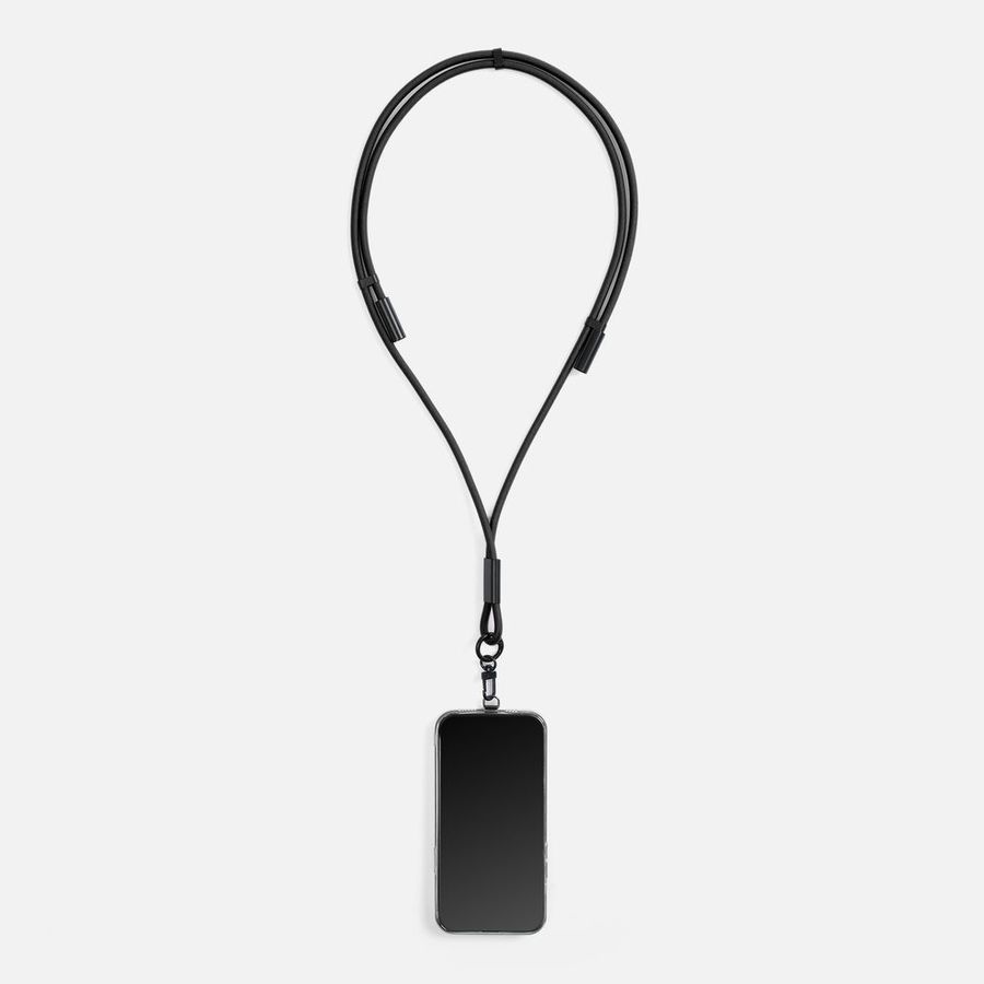 Кабель-ланьярд energyFlex Power Delivery 60 Вт черный