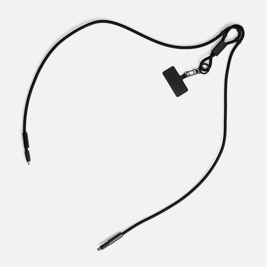 Кабель-ланьярд energyFlex Power Delivery 60 Вт черный