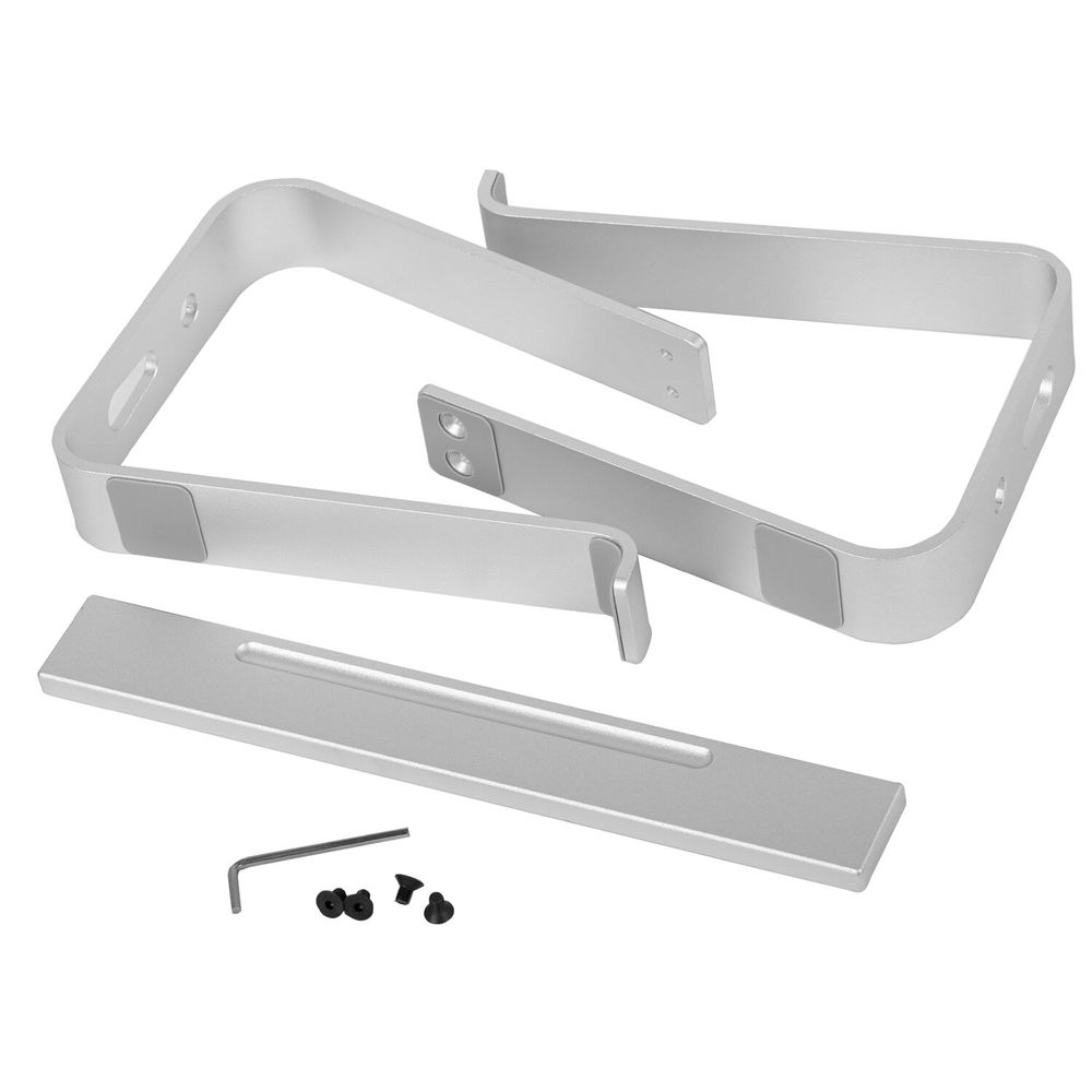 Подставка для ноутбука алюминиевая, нескользящая, 295х255 мм, BRAUBERG SOLID